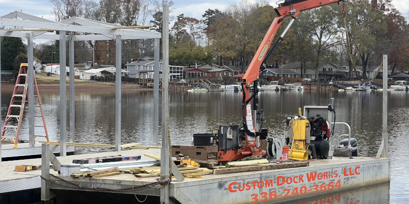 Dock Accessories in High Rock Lake, North Carolina